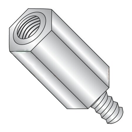Newport Fasteners Hex Standoff, #4-40 Thrd Sz, 18-8 Stainless Steel Plain, 3/16" Hex W, 500 PK 542180